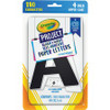 Pacon Self-adhesive Paper Letters - Self-adhesive - 4" Height - Black/White - Paper - 24 / Each