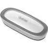 Quartet Dry-Erase Board Eraser - 2.38" Width x 6" Length - Used as Stain Remover, Dust Remover - Dustless, Magnetic - Silver - Foam, Felt - 1Each