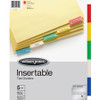 Wilson Jones Insertable Tab Dividers - 5 x Divider(s) - 5 Tab(s) - 5 Tab(s)/Set - Letter - 8.50" Width x 11" Length - Multicolor Paper Divider - Multicolor Plastic, Transparent Tab(s) - 5 / Set