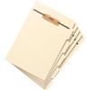 Smead 1/5 Tab Cut Letter Recycled Classification Folder - 8 1/2" x 11" - 1/2" Expansion - 1 x 2B Fastener(s) - 2" Fastener Capacity for Folder - Assorted Position Tab Position - 1 Divider(s) - Manila - Manila - 10% Recycled - 50 / Pack