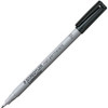 Staedtler Lumocolor Fine Point Waterbased Marker - Fine Marker Point - Black Water Based Ink - Black Polypropylene Barrel - 10 / Box