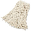 Rubbermaid Commercial 1" Headband Value Cotton Wet Mop - Cotton - White