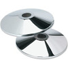 Tatco Adjusta-Tape Stanchion Flat Base - 10 ft Post Tape - Chrome - 2 / Box
