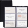 Cardinal Business Card File - 72 Capacity - 4.38" Width x 7.75" Length - Black Vinyl Cover