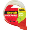Scotch Sure Start Packaging Tape - 38.20 yd Length x 1.88" Width - 2.6 mil Thickness - 3" Core - Synthetic Rubber Backing - Dispenser Included - Handheld Dispenser - 1 / Roll - Clear