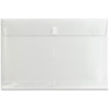Business Source Legal File Pocket - 8 1/2" x 14" - 1" Expansion - Poly - Clear - 1 Each