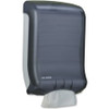 San Jamar Large Capacity Multifold Towel Dispenser - Multifold, C Fold Dispenser - 750 x Towel Multifold, 450 x Towel C Fold - 18" Height x 11.8" Width x 6.3" Depth - Plastic - Pearl Black - Durable, Impact Resistant - 1 Each
