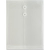 Business Source String Closure Top-open Poly Envelope - Inter-department - 10" Width x 13" Length - String/Button - 1 Each - Clear