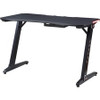 Lorell Standard Ergonomic Gaming Desk - x 47" Table Top Width x 23.75" Table Top Depth - 29" Height - Assembly Required - Black