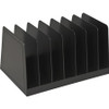 Business Source Desk Step Sorter - 4.5" Height x 8.8" Width x 5.5" Depth - Desktop - 25% Recycled - Black - Plastic - 1 Each