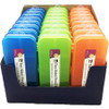 CLI Double-sided Pencil Boxes - 1.5" Height x 8.5" Width x 3.5" Depth - Double Sided - Assorted - 24 / Display Box