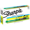 Sharpie Accent Highlighter - Liquid Pen - Micro Marker Point - Chisel Marker Point Style - Fluorescent Green Pigment-based Ink - 1 / Dozen