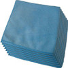 Genuine Joe General Purpose Microfiber Cloth - Cloth - 16" Width x 16" Length - 12 / Bag - Blue