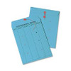Quality Park Inter-Department Colored Envelopes - Inter-department - 10" Width x 13" Length - 28 lb - String/Button - 100 / Box - Blue