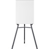 MasterVision Quantum Heavy-duty Display Easel - 25 lb Load Capacity - 31.9" Height x 36.7" Width x 61.2" Depth - Floor, Tabletop - ABS Plastic - Gray