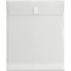 Business Source Letter File Pocket - 8 1/2" x 11" - 1" Expansion - Poly - Clear - 1 Each