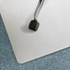 Floortex Revolutionmat Chairmat - Floor, Pile Carpet - 46" Length x 35" Width - Rectangle - Polypropylene - White