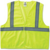 GloWear Class 2 Lime Super Econo Vest - Reflective, Machine Washable, Lightweight, Hook & Loop Closure - 2-Xtra Large/3-Xtra Large Size - Lime - 1 / Each