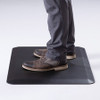 Safco Movable Anti-Fatigue Mat - Floor - 36" Length x 24" Width x 1" Thickness - Rectangle - Black