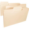 Smead SuperTab 1/3 Tab Cut Legal Recycled Top Tab File Folder - 8 1/2" x 14" - 3/4" Expansion - Top Tab Location - Assorted Position Tab Position - Manila - Manila - 10% Recycled - 50 / Box