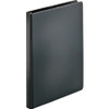 Business Source Basic Round Ring Binders - 1/2" Binder Capacity - Letter - 8 1/2" x 11" Sheet Size - Round Ring Fastener(s) - Vinyl - Black - 8.96 oz - 1 Each