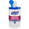 PURELL Foodservice Surface Sanitizing Wipes - Ready-To-Use Wipe7" Width x 10" Length - 110 / Canister - 1 Each