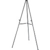 Quartet Lightweight Telescoping Display Easel - 25 lb Load Capacity - 66" Height - Aluminum, Steel, Metal - Black