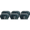 Genuine Joe Standard Bath Tissue Roll Dispenser - Manual - Roll - 2000 x Sheet, 2 x Roll - Black - Sliding Door - 6 / Carton