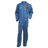 KleenGuard A20 Coveralls - Zipper Front, Elastic Back, Wrists & Ankles - Zipper Front, Elastic Wrist & Ankle, Breathable, Comfortable - Extra Large Size - Flying Particle, Contaminant, Dust Protection - Blue - 24 / Carton