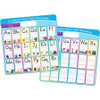 Ashley ABC Fill In Smart Poly Busy Board - 10.8" (0.9 ft) Width x 10.8" (0.9 ft) Height - Poly-coated Cardboard Surface - Square - 48 / Carton
