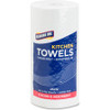 Genuine Joe Paper Towels - 2 Ply - 8" x 11" - 250 Sheets/Roll - White - Paper - Perforated, Absorbent, Soft, Chlorine-free - For Kitchen, Multipurpose, Hand, Breakroom - 12 / Carton