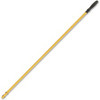 Rubbermaid Commercial Hygen Quick Connect Mop Handle - 58" Length - Yellow - Aluminum - 1 Each
