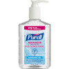 Gojo Purell Instant Hand Sanitizer Pump Dispenser Bottle - 8fl oz - Push Pump Dispenser - Dye-free - Clear
