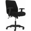 HON Network Chair - Black Fabric Seat - Black Fabric Back - Black Frame - Mid Back - Black