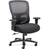 Sadie Seating Adjustable Arm Big/Tall Mesh Task Chair - Black Fabric, Plush Seat - Black Mesh Back - 5-star Base - Black - 1 Each