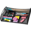 Safco Mesh Drawer Organizer - 7 Compartment(s) - 2.8" Height x 13" Width x 8.8" Depth - Black - Steel - 1 Each