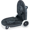 Rubbermaid Commercial Brute Tandem Dolly for 2620, 2632, 2643, 2655, 3526, 3536 Containers - 400 lb Capacity - 8" , 3" Caster Size - 45" Length x 20.2" Width x 8" Height - Black - 1 Each