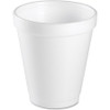 Dart Small Drink Cup - 8 fl oz - 25 / Bag - White - Foam - Tea, Coffee, Juice, Soft Drink, Hot Drink, Cold Drink, Cappuccino, Hot Chocolate