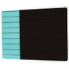 Floortex Viztex Dry-erase Magnetic Glass Whiteboard - Teal - 17" (1.4 ft) Width x 23" (1.9 ft) Height - Teal/Jet Black Glass Surface - 1 Each