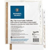 Business Source Tear-resistant Clear Tab Index Dividers - 8 Tab(s) - 8.5" Divider Width x 11" Divider Length - Letter - White Divider - Clear Tab(s) - 8 / Set
