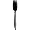 Genuine Joe Medium-weight Individually Wrapped Forks - 1000/Carton - Fork - Breakroom - Disposable - Black