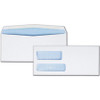 Quality Park Double Window Gum Closure Envelopes - Double Window - #9 - 8 7/8" Width x 3 7/8" Length - 24 lb - Gummed - Wove - 500 / Box - White