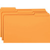 Smead Colored 1/3 Tab Cut Legal Recycled Top Tab File Folder - 8 1/2" x 14" - 3/4" Expansion - Top Tab Location - Assorted Position Tab Position - Orange - 10% Recycled - 100 / Box