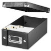 Find It Durable Collapsible Index Card File - External Dimensions: 5.1" Width x 8.8" Depth x 3" Height - 1100 x Index Card (3" x 5") - Fiberboard - Black - For Index Card, Photo, Receipt - Recycled - 1 Each