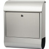 Tatco Indoor/Outdoor Stainless Steel Mailbox - Stainless Steel - Silver - For Indoor, Outdoor, Mail, Magazine, Newspaper - 1 Each