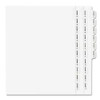 Avery Standard Collated Legal Exhibit Divider Sets - Avery Style - Printed Tab(s) - Character - A-Z - 26 Tab(s)/Set - 8.5" Divider Width x 11" Divider Length - Letter - White Paper Divider - 26 / Set
