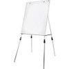 Flipside Multi-use Dry-Erase Easel Stand - 27.5" (2.3 ft) Width x 32" (2.7 ft) Height - White Aluminum Surface - Steel Frame - Rectangle - Floor Standing, Tabletop - 1 Each
