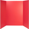 Pacon 140 lb. Watercolor Single Wall Presentation Board - 48" Height x 36" Width - Red Surface - Tri-fold, Corrugated, Recyclable, Single Ply - 24 / Carton