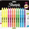 Sharpie Accent Highlighter - Pocket - Chisel Marker Point Style - Fluorescent Yellow, Fluorescent Green, Fluorescent Pink, Blue, Fluorescent Orange, Lavender - 12 / Set
