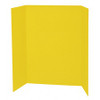 Pacon Single Wall Presentation Board - 48" Height x 36" Width - Yellow Surface - Tri-fold, Recyclable, Corrugated - 4 / Carton